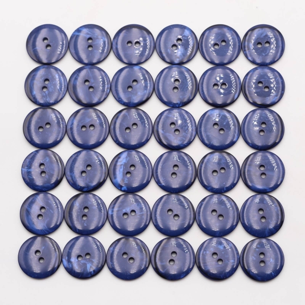 Buttons set of 36 TOP offer Ø 21 mm dark blue