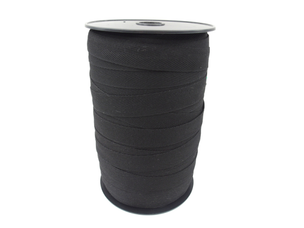 Twill ribbon 12m black - 20mm