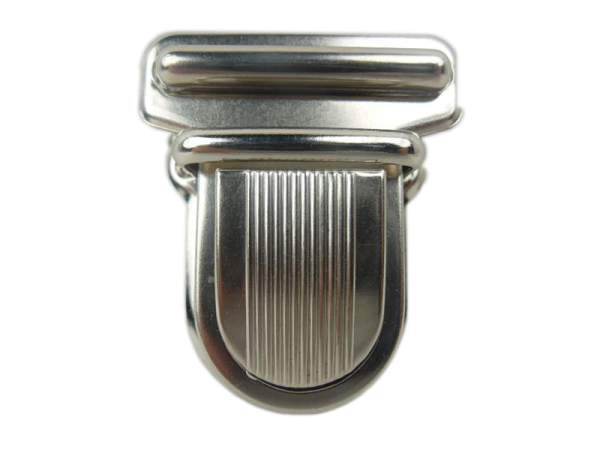 Plug lock/folder lock-rounded (48mm) silver