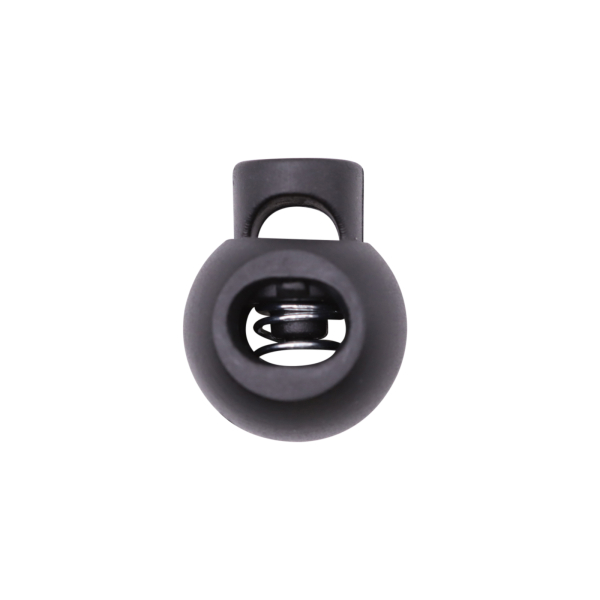 Cord stopper - round, small - for cords up to 4-5 mm Ø black