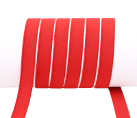 Elastic band width 18 mm thickness 1.6 mm red