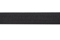 Rüschengummiband 25m-Rolle schwarz  26 mm