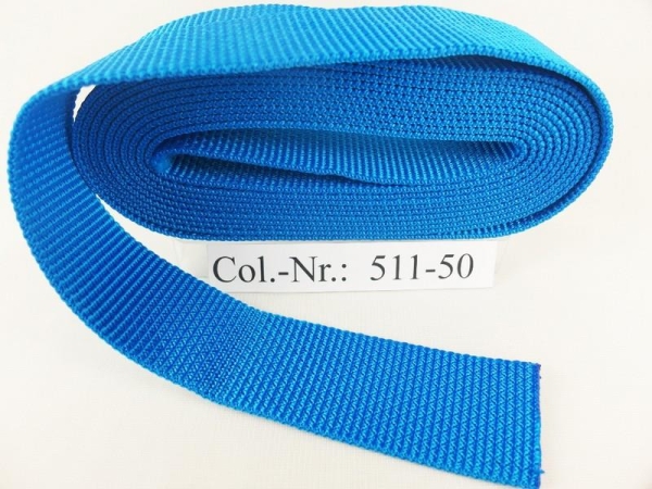 Top quality bag straps 50 mm medium blue