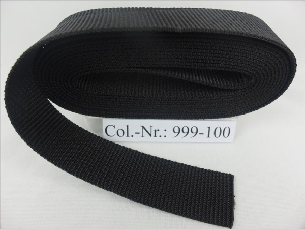 Top quality webbing 100 mm black