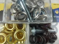 Eyelets with washers and tools 11 mm