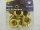 Eyelets with washers and tools 11 mm gold