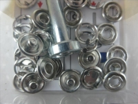Press fasteners jersey 11 mm silver