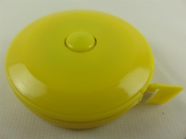 Tailors tape measure - automatic yellow
