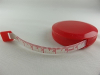Tailors tape measure - automatic red