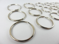 Key ring / outer diameter - approx. 38 mm - silver