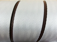 Sicherheitsgurtband - silber / 38 mm