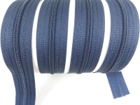 Endless zippers loose - per meter - spiral (3mm) graphite blue