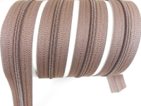 Endless zippers loose - per meter - spiral (3mm) nut brown
