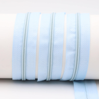 Endless zippers loose - per meter - spiral (5mm) sky blue