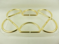 D-Ring / Halbring  leichtes Model 35 mm gold
