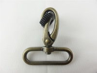 Carabiner hook 40 mm model "oval" antique brass