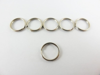 Key ring / outer diameter - approx. 10 mm / 12 mm - silver